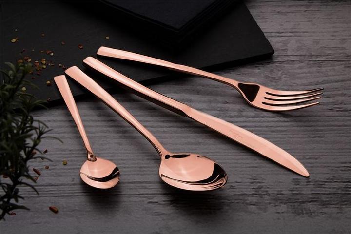 Actual product image BerlingerHaus Metallic Line Rose Gold 16-piece Cutlery Set (16 Piece, Cutlery set)