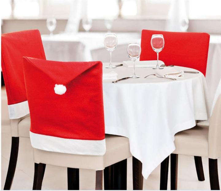 Produktbild Ueli Express 3 in 1 Weihnachts Stuhlhussen im Nikolaus Hut Design
