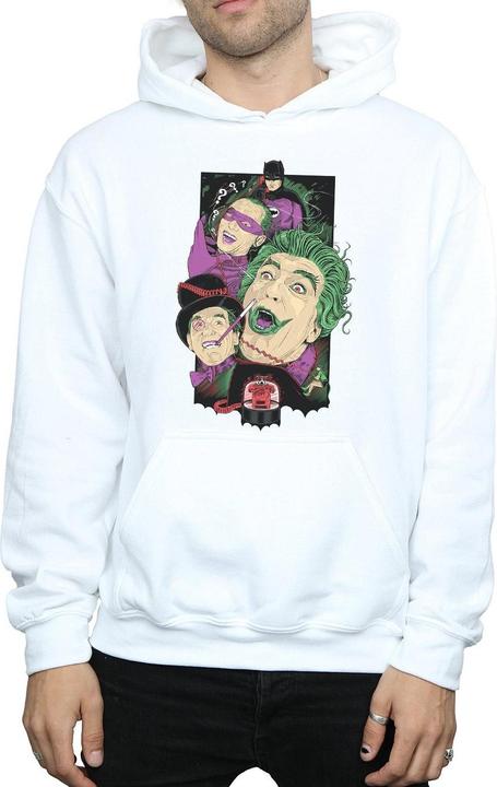Actual product image Mens Batman TV Series Rogues Gallery Hoodie (L)