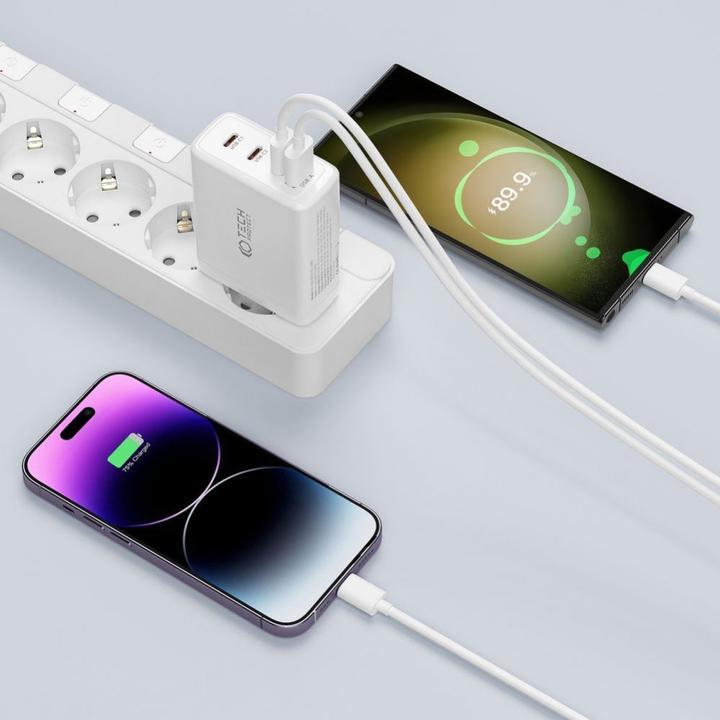 Immagine prodotto Tech-Protect NC100W-GAN Caricabatterie di rete GaN 3x USB-C PD 100W / USB-A QC 3.0 - nero (100 W)