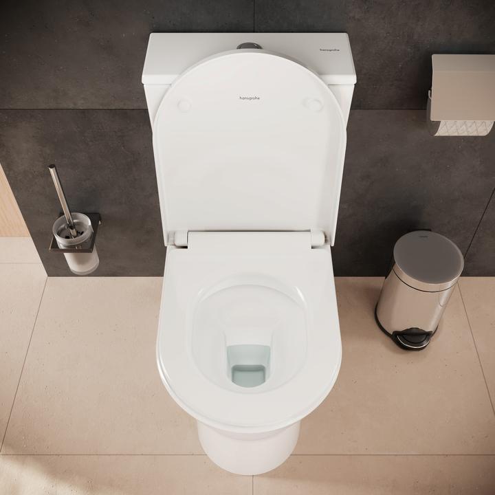 Produktbild hansgrohe EluPura Original S Stand-WC Set, 365x640mm, AquaChannel Flush, inkl. Spülkasten und WC-Si