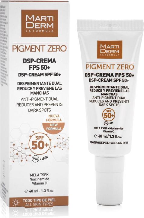 Martiderm Pigment Zero DSP-Cream SPF50+ (Sonnencreme Gesicht, SPF 50, 40 ml)