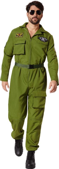 Actual product image tectake Men's Fancy Dress Costume - Air Force Pilot (M)