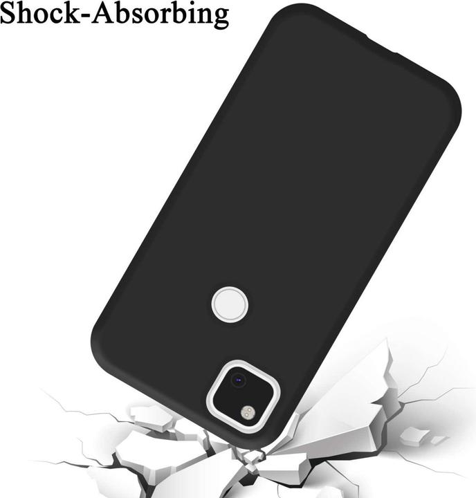 Actual product image Cadorabo Bumper Case for Google PIXEL 4A 5G TPU Liquid Silicone Cover for Google PIXEL 4A 5G (Google Pixel 4a 5G)