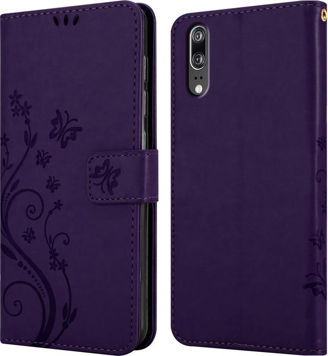 Image du produit Cadorabo Couverture du livre de fleurs (Huawei P20)