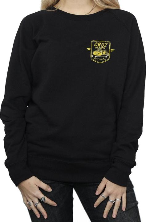Actual product image Disney Womens/Ladies Cars Cruz Ramirez Faux Pocket Logo Sweatshirt (M)