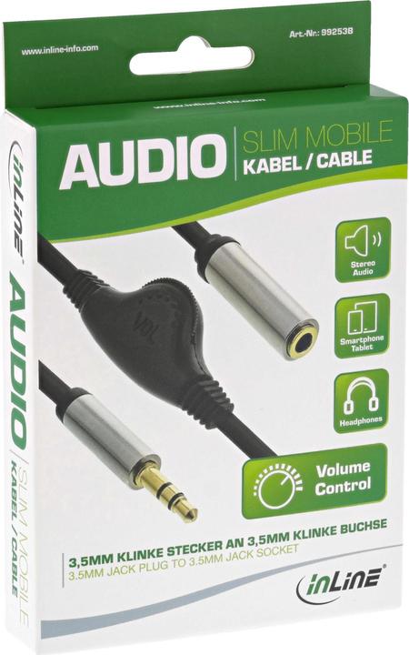 Produktbild InLine Slim (0.25 m, 3.5mm Klinke (AUX))