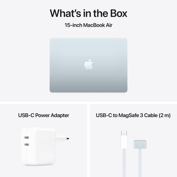 Actual product image Apple MacBook Air – 2025 (15.30", M4, 32 GB, 2000 GB, DE)