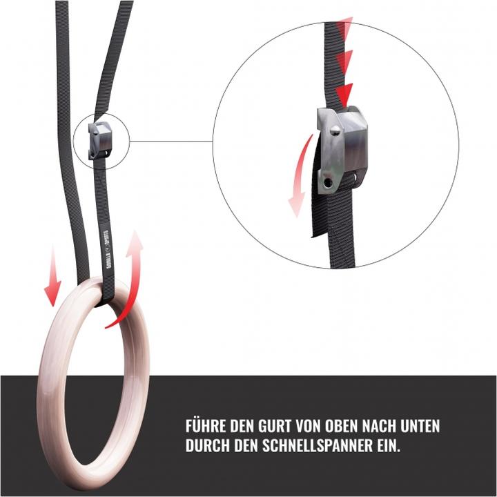 Actual product image Gorilla Sports Gymnastics rings