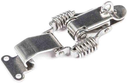 Actual product image Rs Pro Stainless steel spring-loaded tension lock, lockable 94 x 36 x 17mm