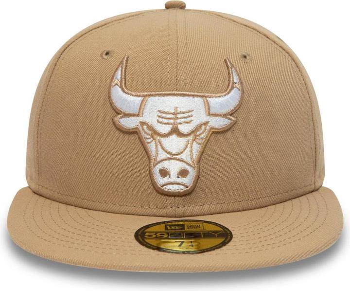 Immagine prodotto New Era 59Fifty Fitted Cap - Chicago Bulls beige cammello (7 1/4)