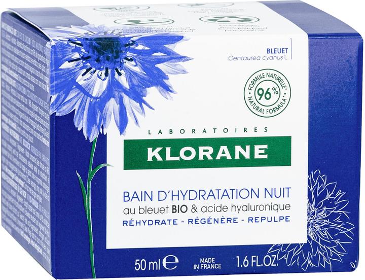 Produktbild Klorane Feuchtigkeitsspendende Nachtmaske mit BIO-Kornblume (50 ml)