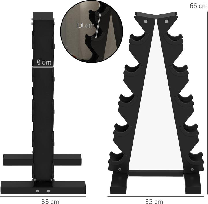 Actual product image SportNow Dumbbell rack