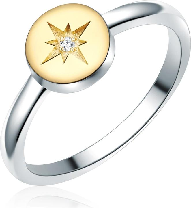 Image du produit Lulu & Jane Argent sterling diamant argent/or jaune - 33666 (52, Argent 925)