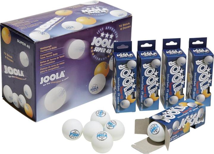 Joola ® Tischtennisbälle SUPER 72er Karton weiss (72 pcs.)