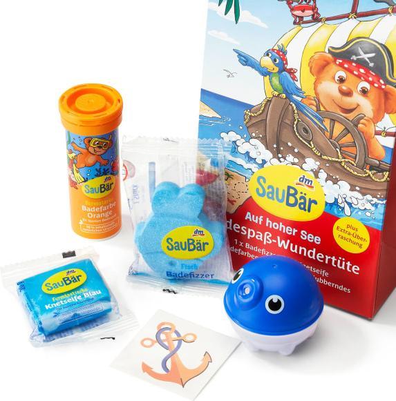 Actual product image dm SauBär Children's bath additive wonder bag On the high seas (Bubble bath, Bath salts)