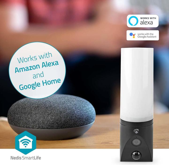 Image du produit Nedis SmartLife Caméra d'extérieur | Wi-Fi | Lumière ambiante | Full HD 1080p | IP65 | Stockage dans le (1920 x 1080 Pixels)