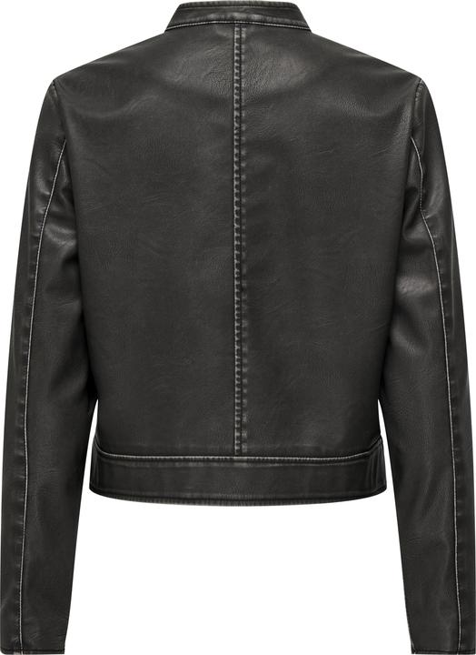 Produktbild Only Stehkragen Ärmelbündchen mit Reissverschluss Jacke Kunstlederjacke (S)