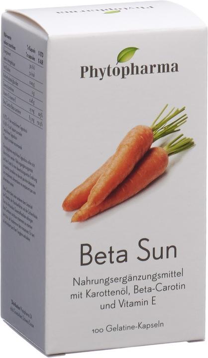 Immagine prodotto Phytopharma Beta Sun (100 Pezzo/i, Pillole, 80.50 g)