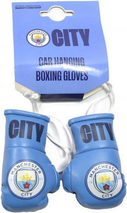 Actual product image Manchester City FC Boxing Gloves Car Mirror Decoration