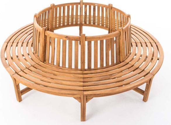 Produktbild Swisshandel24 Baumbank Novum rund 250 cm, teak