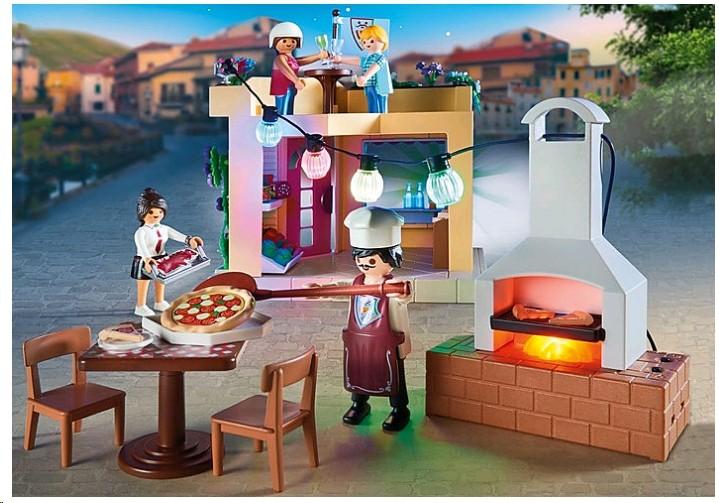 Image du produit Playmobil Pizzeria avec restaurant de jardin (70336, Playmobil City Life)