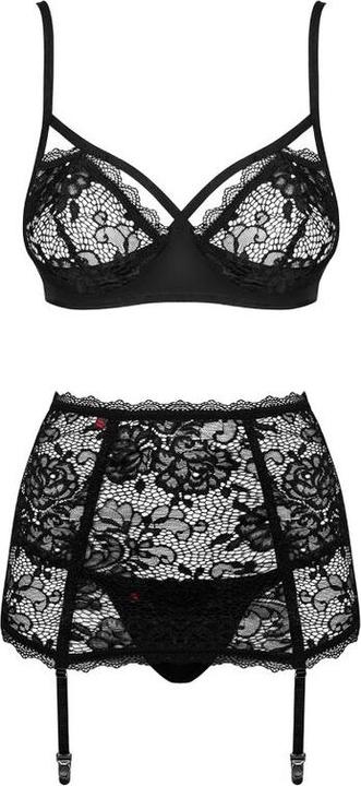 Actual product image Obsessive Peonesia 3-pcs set black L/XL (XL)