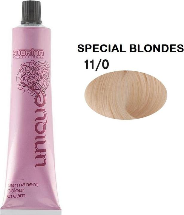 Actual product image Subrina Professional Unique Permanent Hair Dye 110 Special Natural Blonde - 100 Ml (110 Special Natural Blonde)