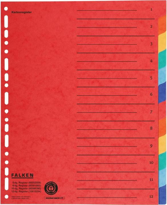 Produktbild Falken Register Karton