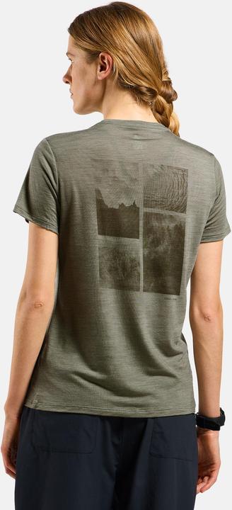 Actual product image Odlo Women's X Pow Merino Tencel T-Shirt Crew Neck S/S (M)