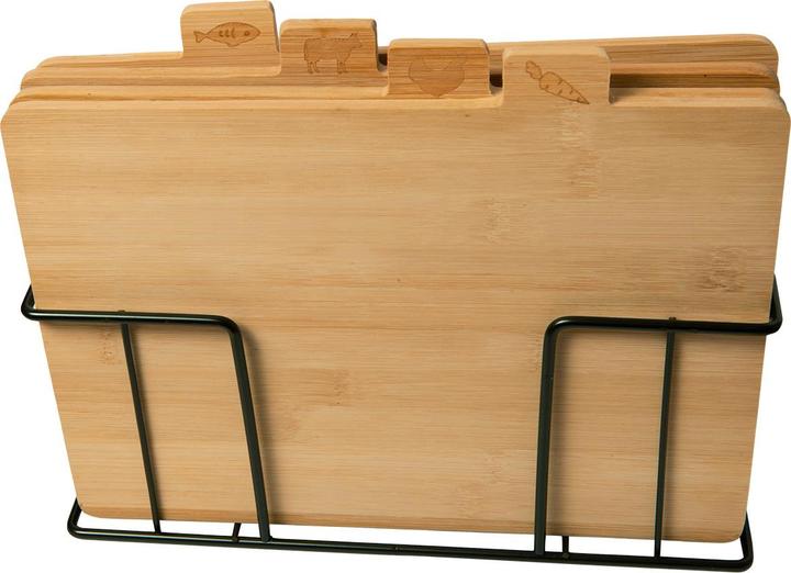 Actual product image Natura Punto 5-piece bamboo chopping board set