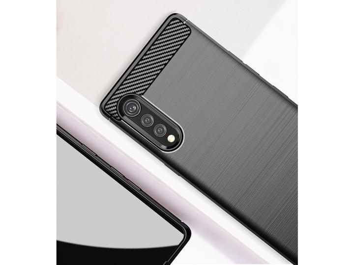 Actual product image Screenguard LG Velvet Hull Carbon Brushed Soft TPU (LG Velvet)
