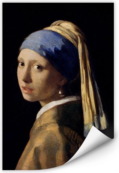 Actual product image Trenddeko Vermeer - The girl with the pearl earring (100 x 150 cm)