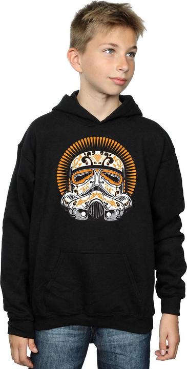 Immagine prodotto Star Wars Stormtrooper Dia De Los Muertos Felpa con Cappuccio Ragazzi (152, 158)