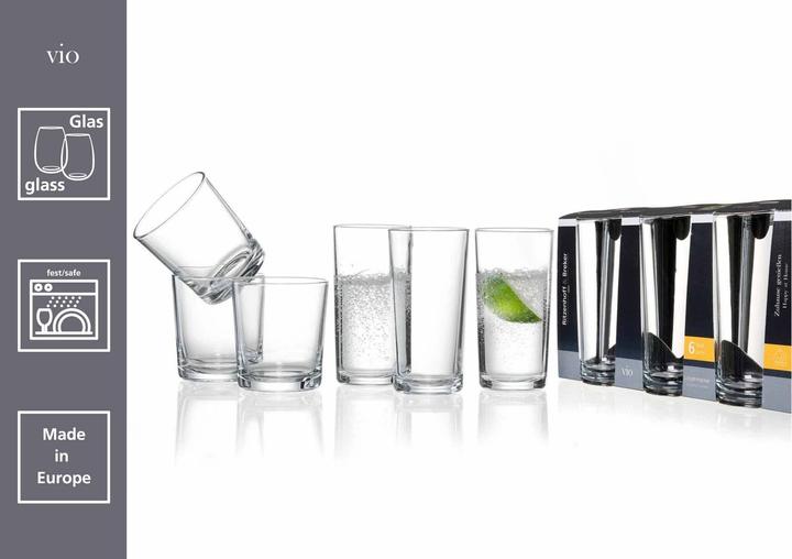 Actual product image Ritzenhoff & Breker Longdrink glass Vio 6ST 260ml (0.26 l, 6 x)
