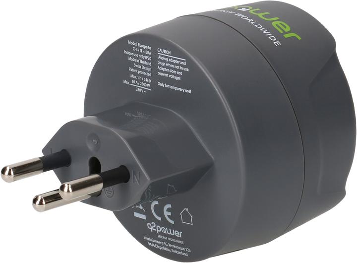 Actual product image Q2 Power Q2Power Travel Adapter World