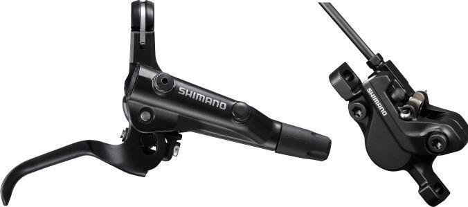 Immagine prodotto Shimano Set di freni a disco BR-MT500 VO con pastiglie in resina BL-MT501 PM 1000mm. Scatola (Freno anteriore, Set freni, 2)