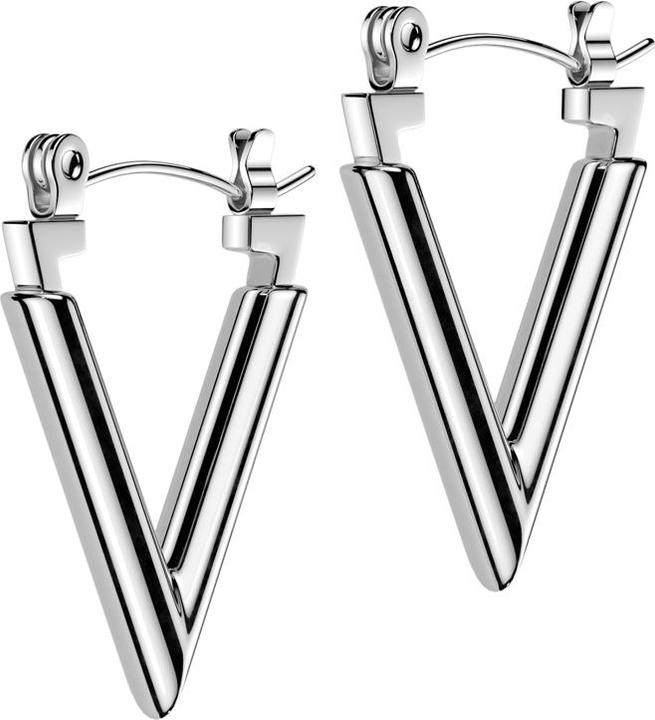 Produktbild Star Piercing Ohrring silber V (ohne Messing, Chirurgenstahl 316L)