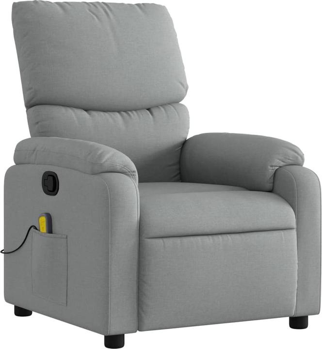 Produktbild VidaXL Massagesessel Hellgrau Stoff,Farbe: Hellgrau,Material: Stoff
