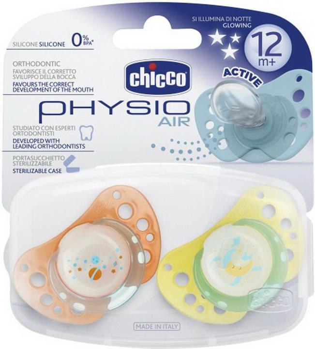 Produktbild Chicco Sauger Physio Air Lumi 12m+, Doppelpack (2 x)