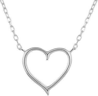 Produktbild Beneto Silver necklace with heart AGS288 / 47