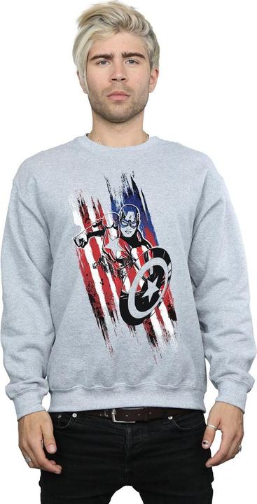Image du produit - Sweat AVENGERS CAPTAIN AMERICA STREAKS - Homme (L)
