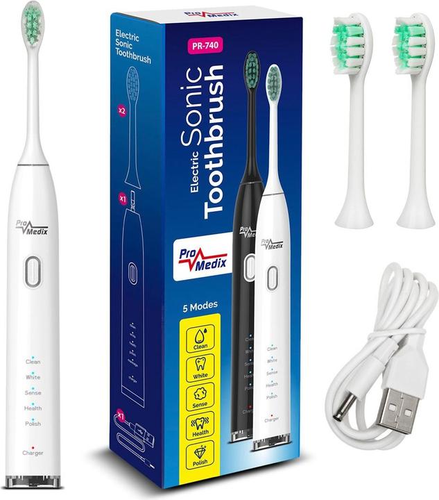 Promedix Sonic toothbrush white PR-740 W (Sonic toothbrush)