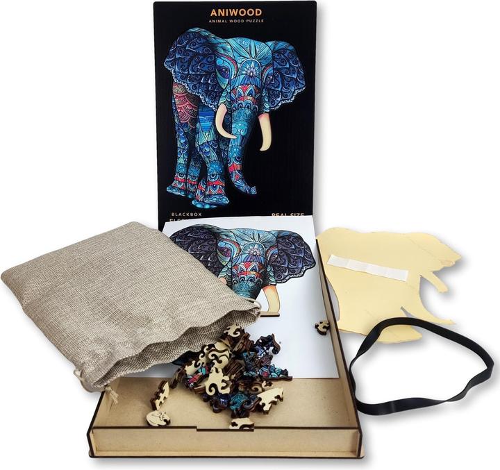 Produktbild Aniwood Puzzle Motiv Elefant (M) (150 Teile)