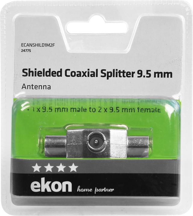 Actual product image Ekon Shielded 9.5mm coaxial antenna splitter (Antenna cable)