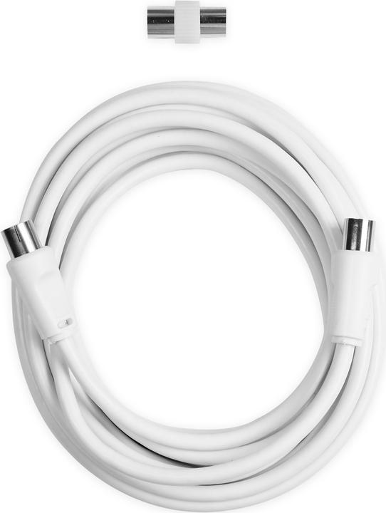 Actual product image Ekon Male / female antenna cable + adapter 75dB (Antenna cable)
