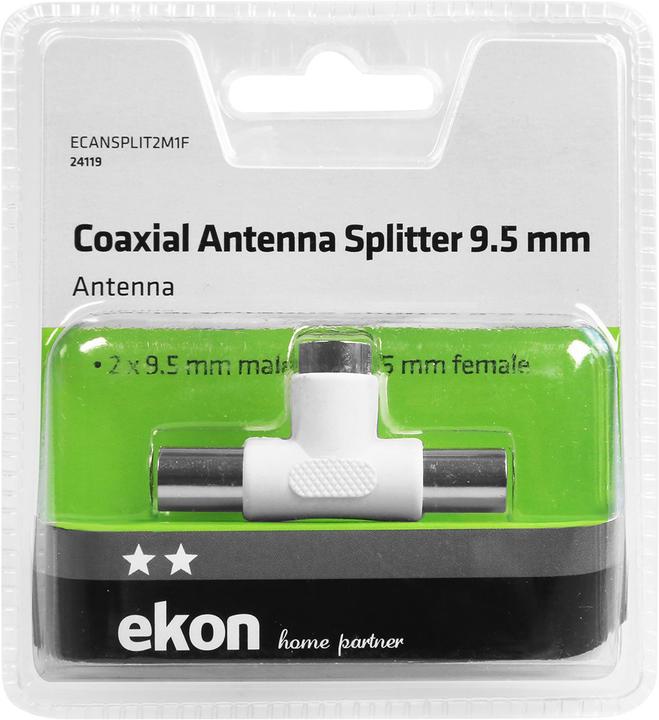 Produktbild Ekon Coaxial antenna splitter with two male outputs (Antennenkabel)
