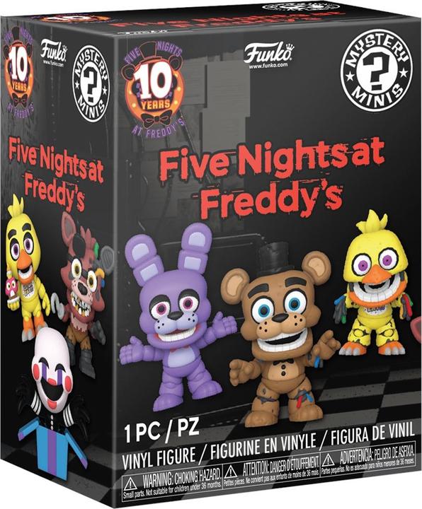 Actual product image Funko Five Night's at Freddy Mystery Minis minifigures FNAF (10y Anniversary) 5 cm Display (12)