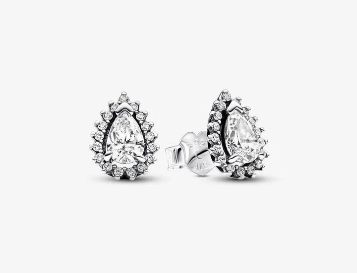 Actual product image Pandora Sparkling pear wreath stud earrings (Sterling silver 925)