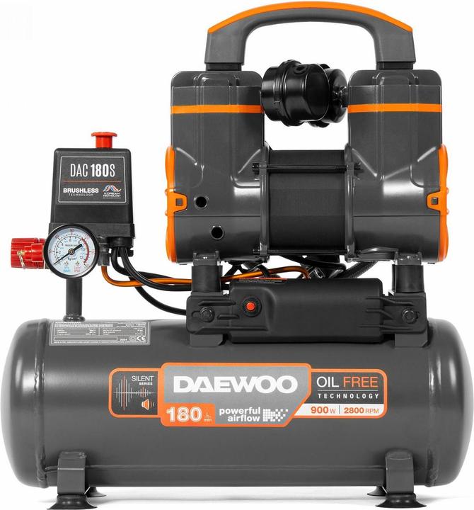 Produktbild Daewoo AIR COMPRESSOR 0.9KW 8L/DAC 180S (8 Bar, 8 l)